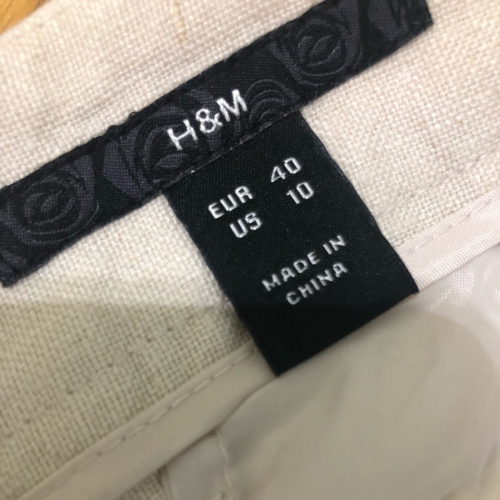 H&M Linen Wide Leg Pants